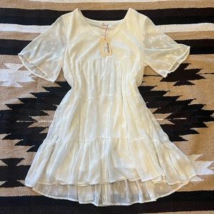 White dress w stars, never worn